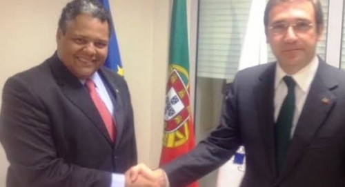 Deputado federal Antonio Brito e o primeiro ministro português Pedro Passos Coelho