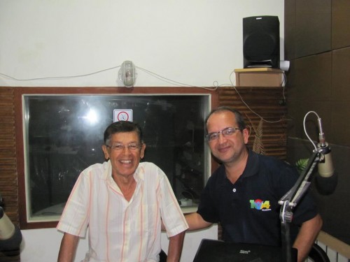 Engenheiro do SAAE Luiz Nunes durante entrevista na Rádio Vida Nova FM