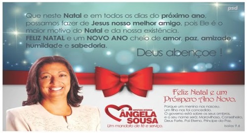MENSAGEM DA DEPUTADA ANGELA SOUZA