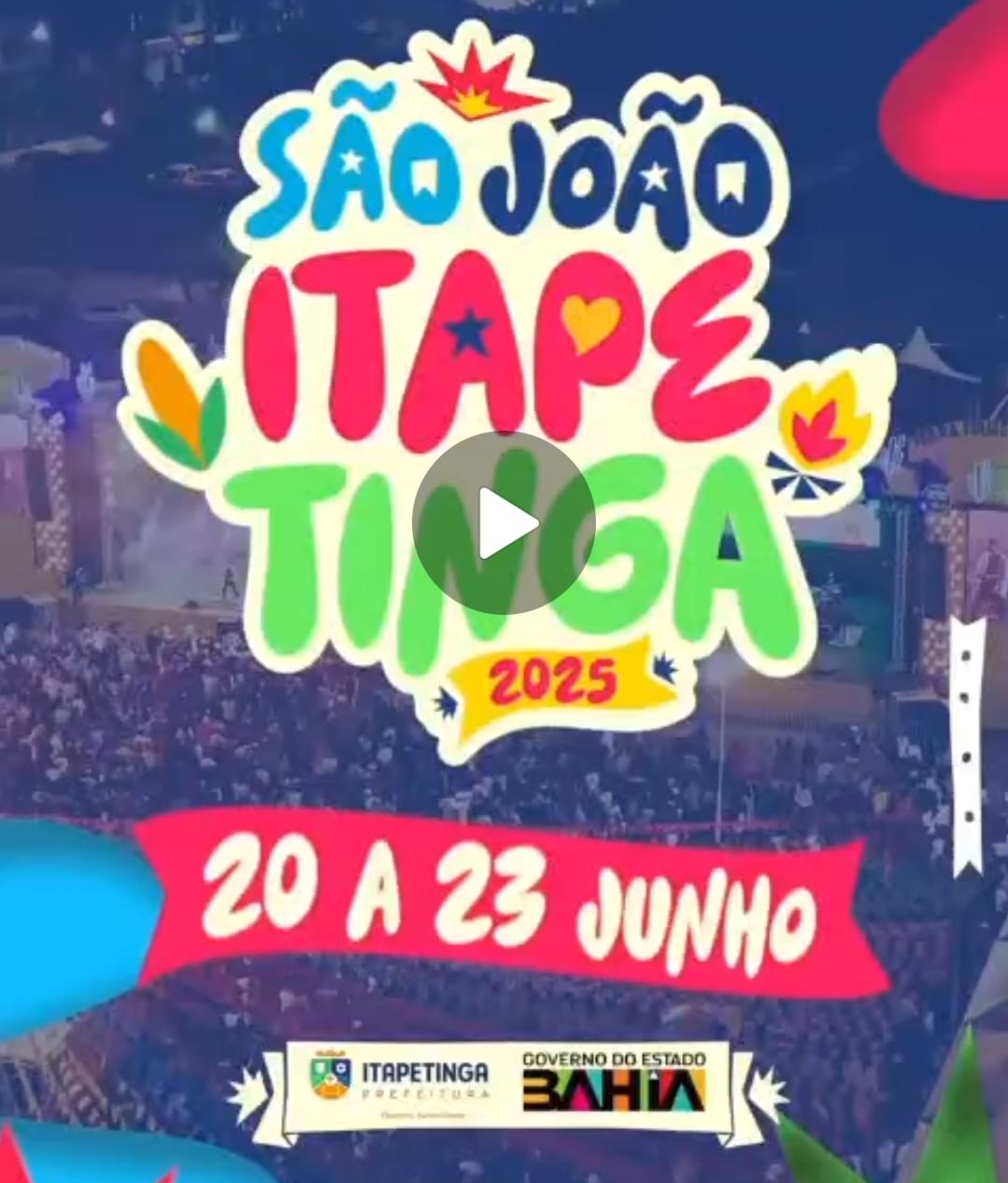 SÃO JOÃO DE ITAPETINGA – DE 20 A 23 DE JUNHO | Sudoeste Hoje